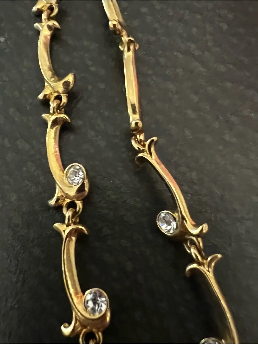 Avon Gold-Tone Accent with Faux Citrine Detail